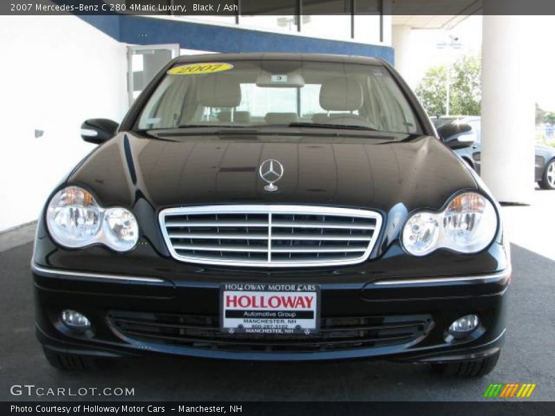 Black / Ash 2007 Mercedes-Benz C 280 4Matic Luxury