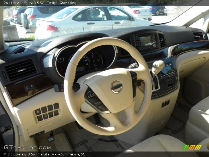 Twilight Gray / Beige 2011 Nissan Quest 3.5 SV