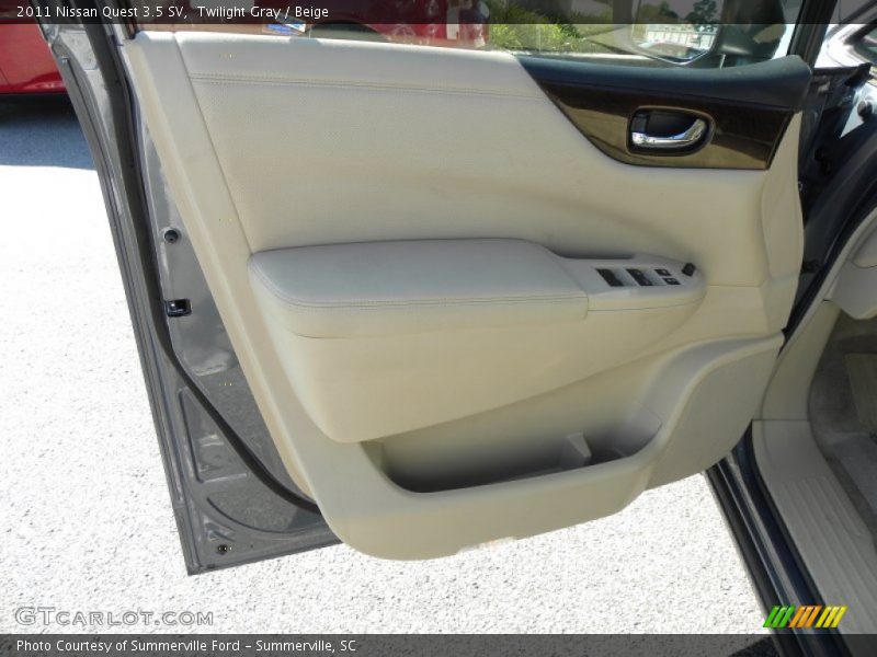 Twilight Gray / Beige 2011 Nissan Quest 3.5 SV