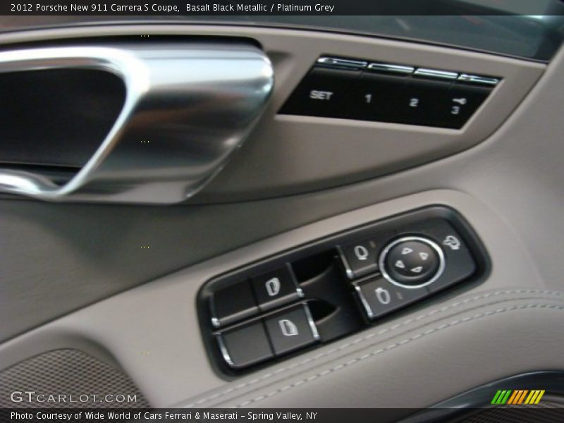 Basalt Black Metallic / Platinum Grey 2012 Porsche New 911 Carrera S Coupe