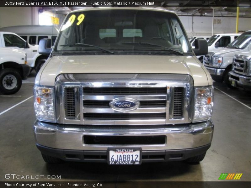 Pueblo Gold Metallic / Medium Flint 2009 Ford E Series Van E150 XLT Passenger