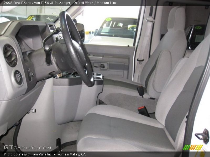 Oxford White / Medium Flint 2008 Ford E Series Van E150 XL Passenger