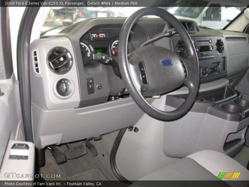 Oxford White / Medium Flint 2008 Ford E Series Van E150 XL Passenger