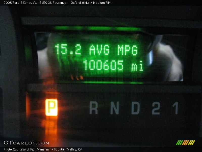 Oxford White / Medium Flint 2008 Ford E Series Van E150 XL Passenger