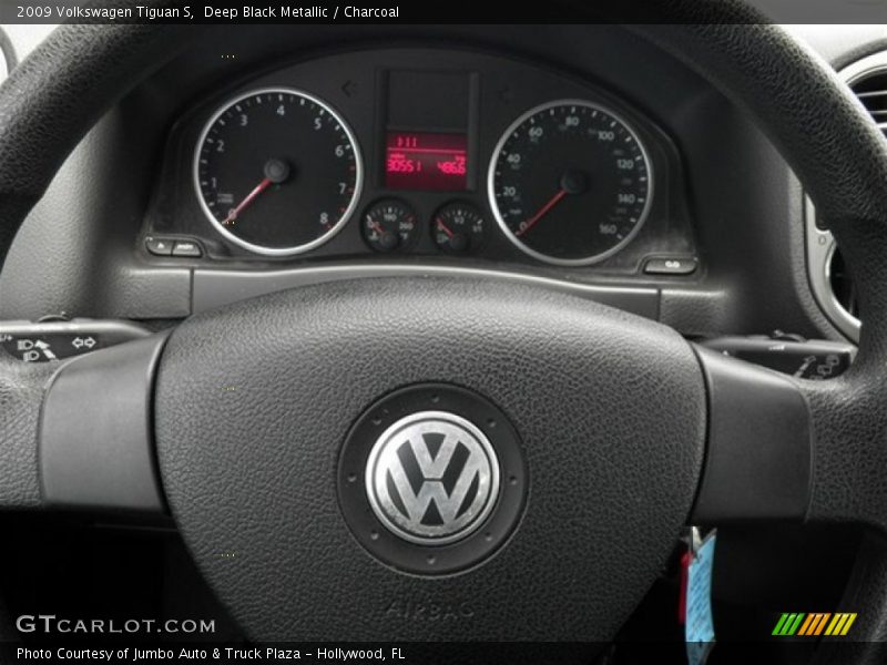 Deep Black Metallic / Charcoal 2009 Volkswagen Tiguan S