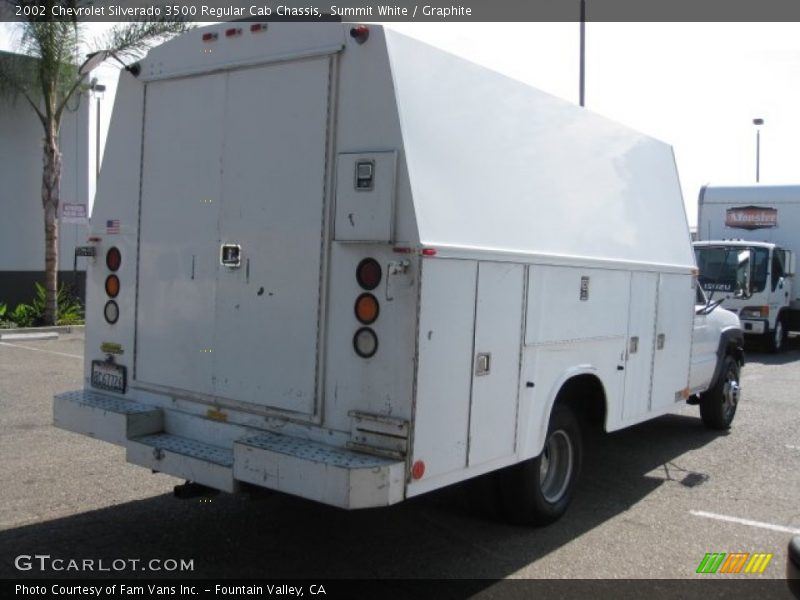 Summit White / Graphite 2002 Chevrolet Silverado 3500 Regular Cab Chassis