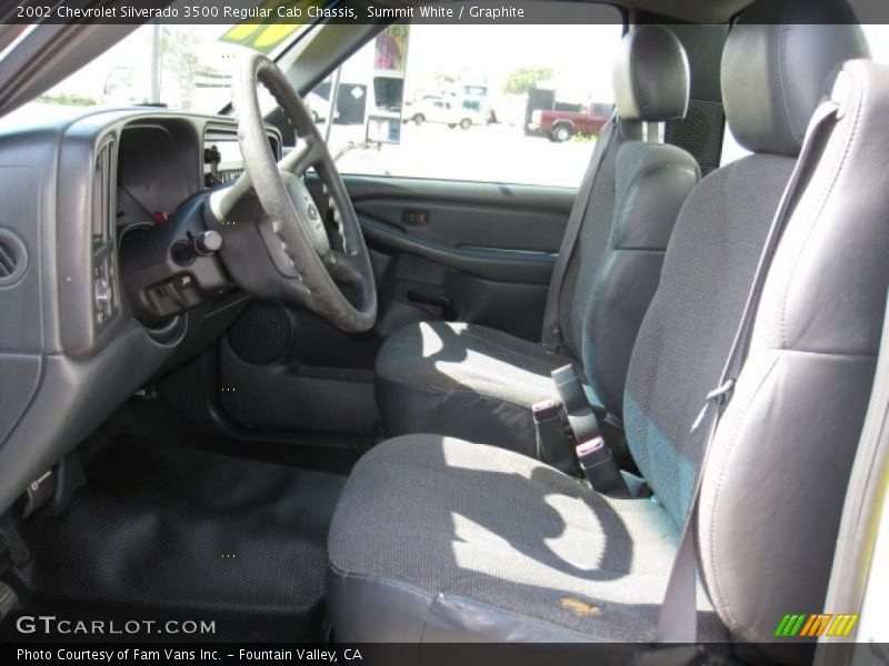 Summit White / Graphite 2002 Chevrolet Silverado 3500 Regular Cab Chassis