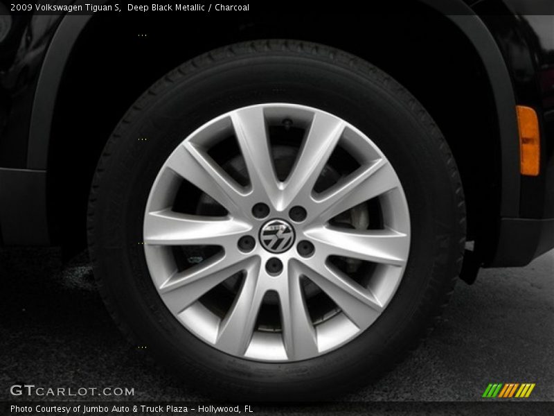 Deep Black Metallic / Charcoal 2009 Volkswagen Tiguan S