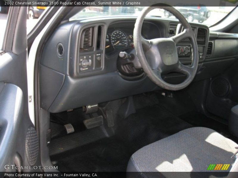 Summit White / Graphite 2002 Chevrolet Silverado 3500 Regular Cab Chassis