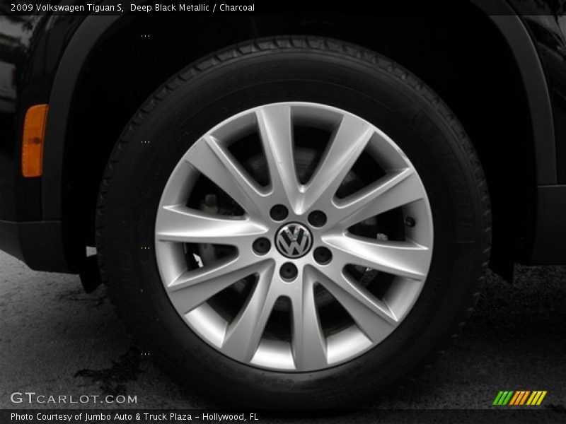 Deep Black Metallic / Charcoal 2009 Volkswagen Tiguan S