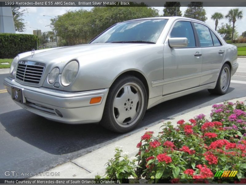 Front 3/4 View of 1999 E 55 AMG Sedan