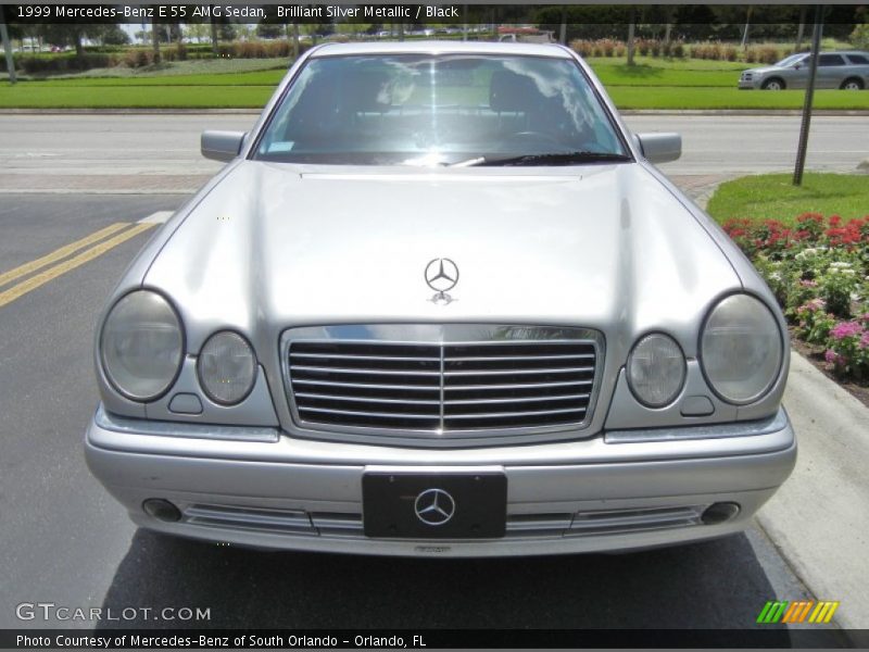 Brilliant Silver Metallic / Black 1999 Mercedes-Benz E 55 AMG Sedan