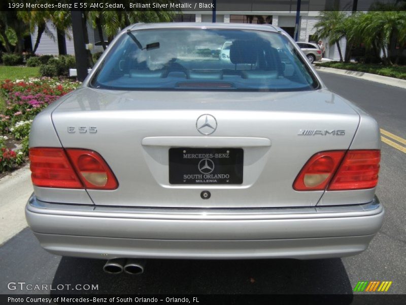 Brilliant Silver Metallic / Black 1999 Mercedes-Benz E 55 AMG Sedan