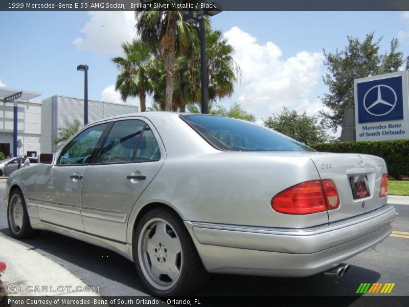 Brilliant Silver Metallic / Black 1999 Mercedes-Benz E 55 AMG Sedan