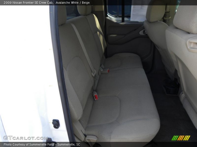 Avalanche White / Beige 2009 Nissan Frontier SE Crew Cab
