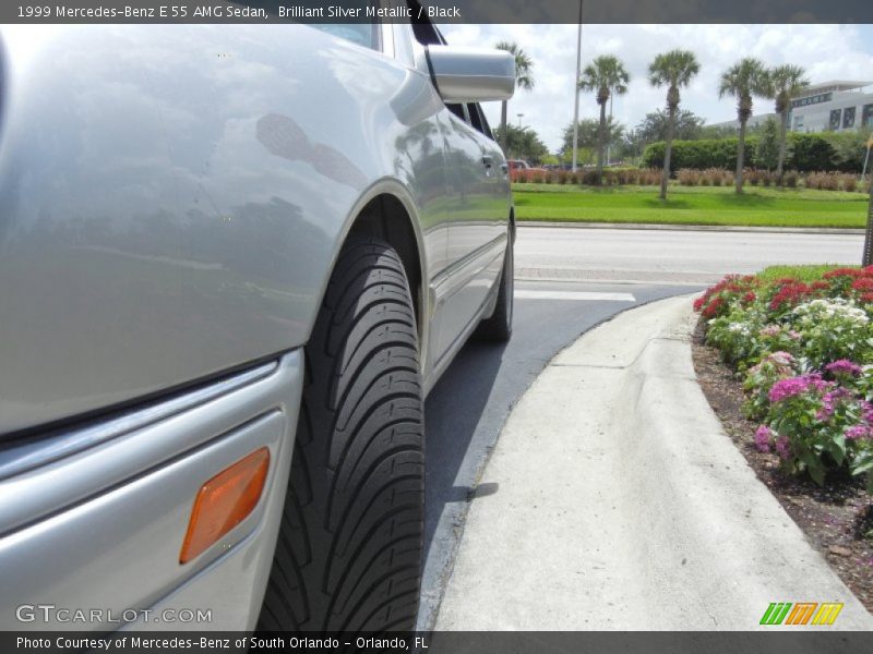 Brilliant Silver Metallic / Black 1999 Mercedes-Benz E 55 AMG Sedan