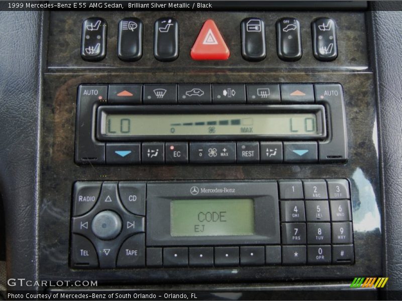 Controls of 1999 E 55 AMG Sedan