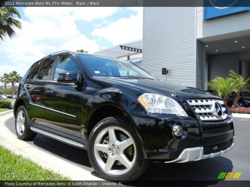 Black / Black 2011 Mercedes-Benz ML 550 4Matic