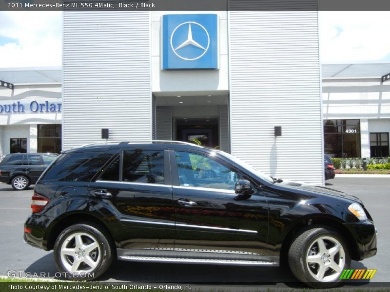 Black / Black 2011 Mercedes-Benz ML 550 4Matic