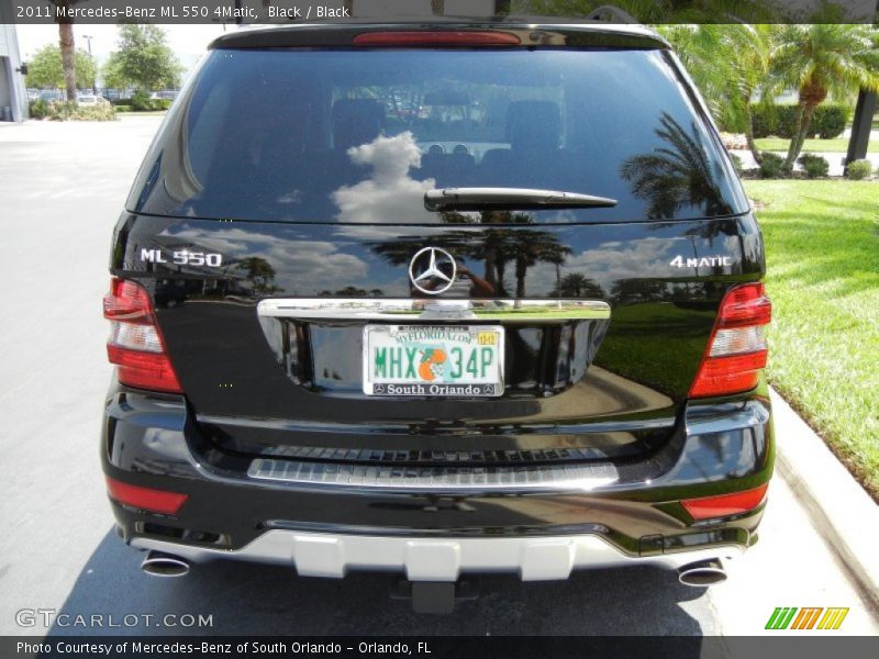 Black / Black 2011 Mercedes-Benz ML 550 4Matic
