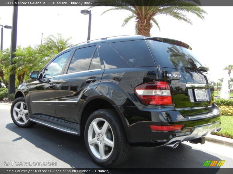 Black / Black 2011 Mercedes-Benz ML 550 4Matic