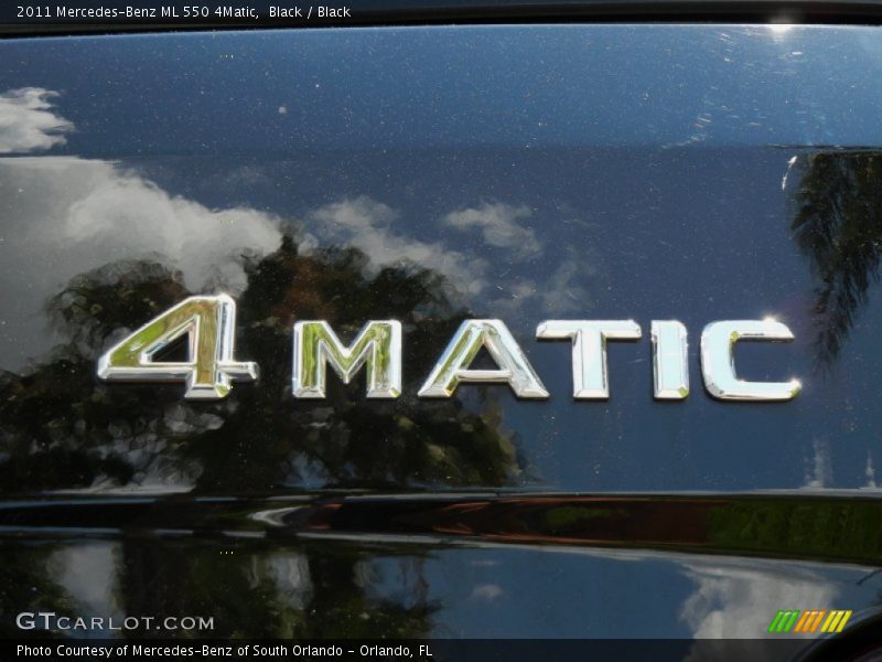 Black / Black 2011 Mercedes-Benz ML 550 4Matic