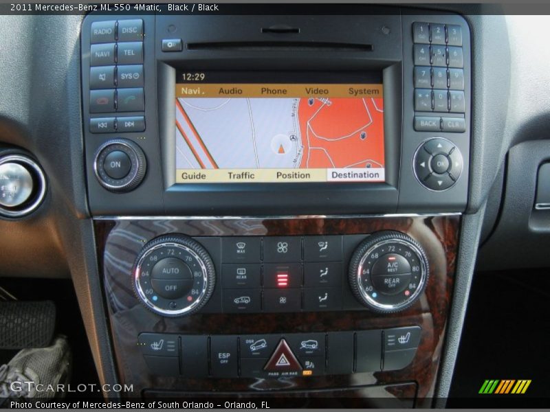 Controls of 2011 ML 550 4Matic