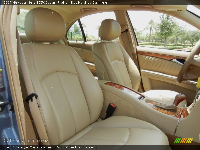 Platinum Blue Metallic / Cashmere 2007 Mercedes-Benz E 350 Sedan