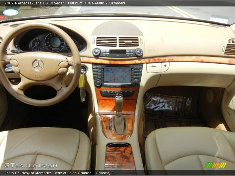 Platinum Blue Metallic / Cashmere 2007 Mercedes-Benz E 350 Sedan