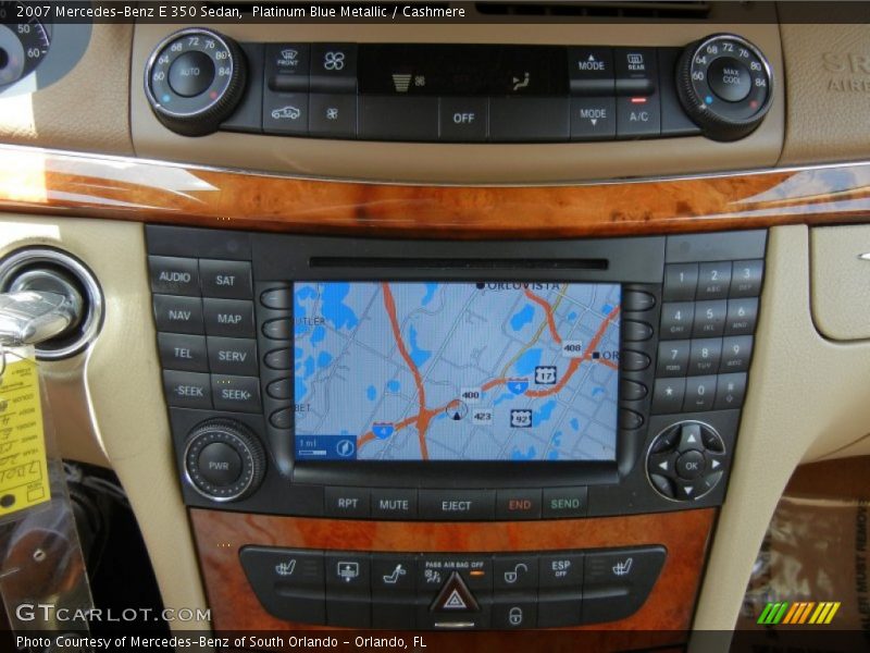 Platinum Blue Metallic / Cashmere 2007 Mercedes-Benz E 350 Sedan