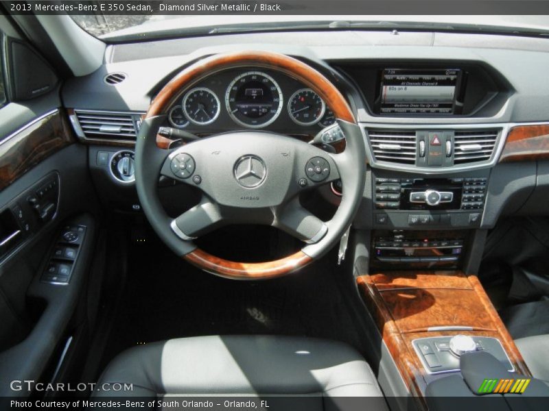 Diamond Silver Metallic / Black 2013 Mercedes-Benz E 350 Sedan