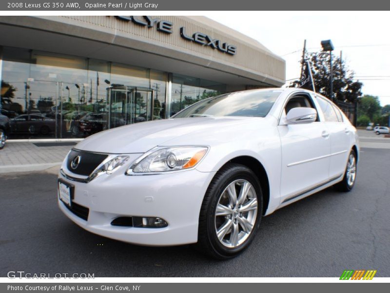 Opaline Pearl / Light Gray 2008 Lexus GS 350 AWD
