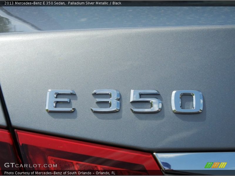 Palladium Silver Metallic / Black 2013 Mercedes-Benz E 350 Sedan