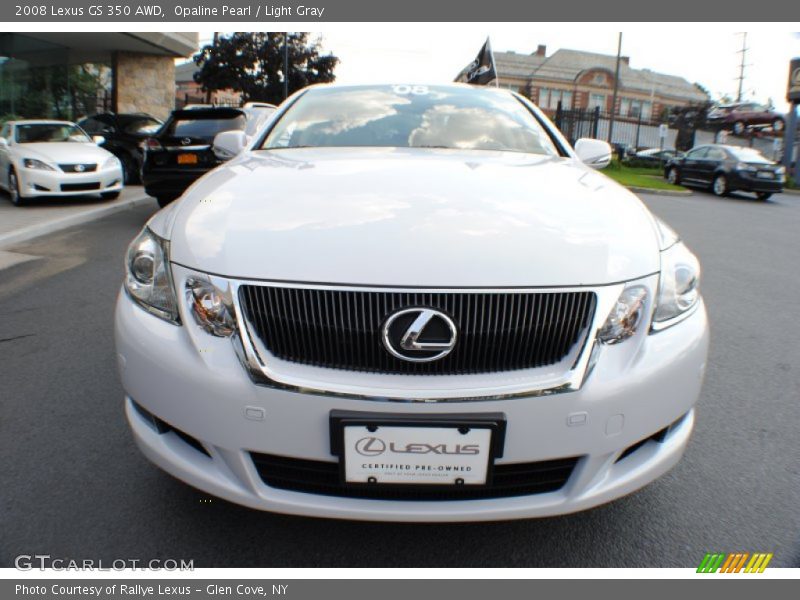 Opaline Pearl / Light Gray 2008 Lexus GS 350 AWD