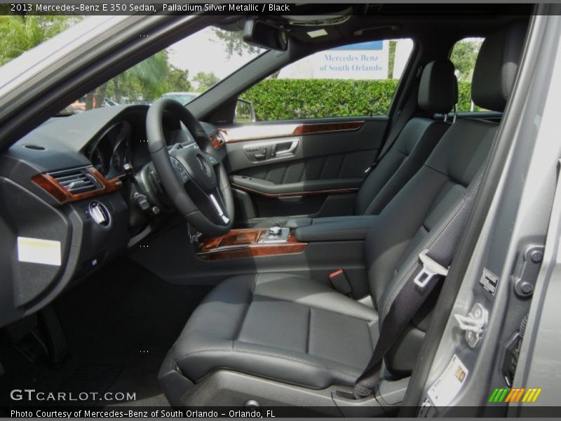 Palladium Silver Metallic / Black 2013 Mercedes-Benz E 350 Sedan