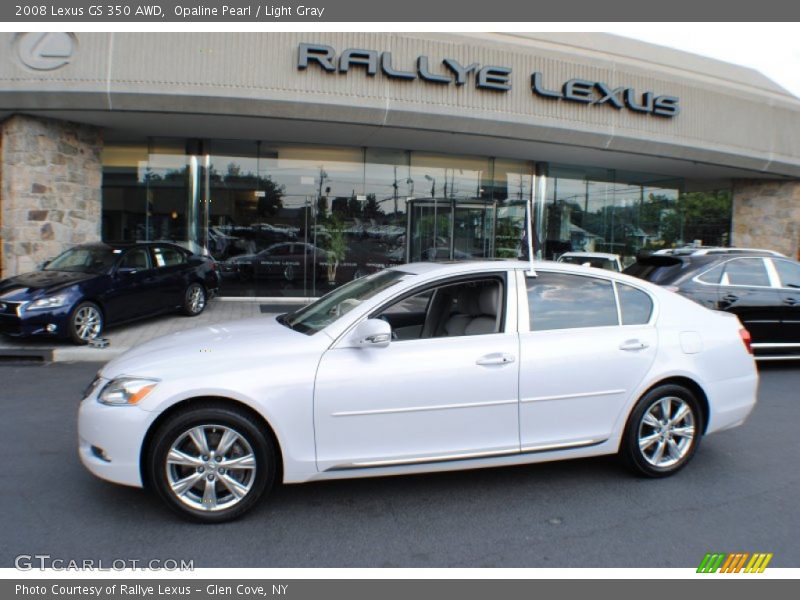 Opaline Pearl / Light Gray 2008 Lexus GS 350 AWD