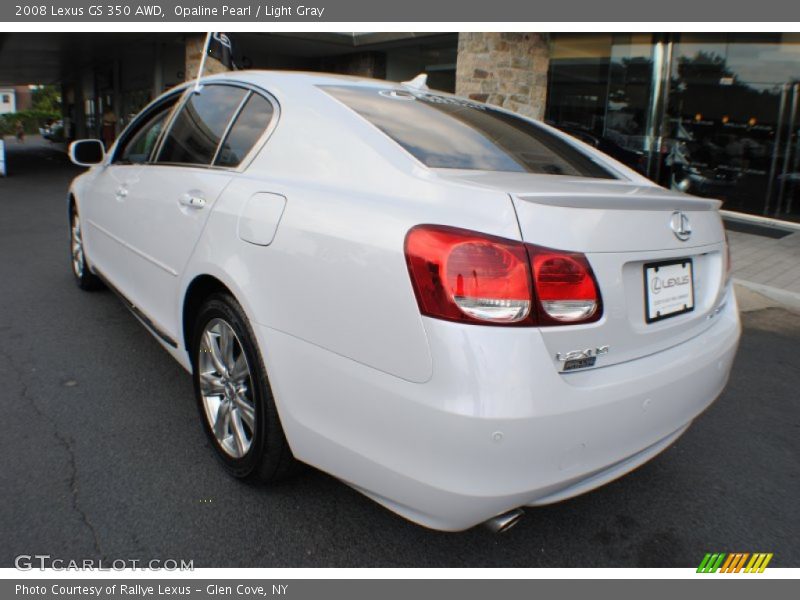 Opaline Pearl / Light Gray 2008 Lexus GS 350 AWD
