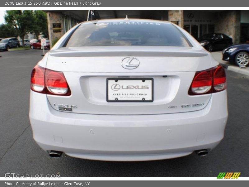 Opaline Pearl / Light Gray 2008 Lexus GS 350 AWD