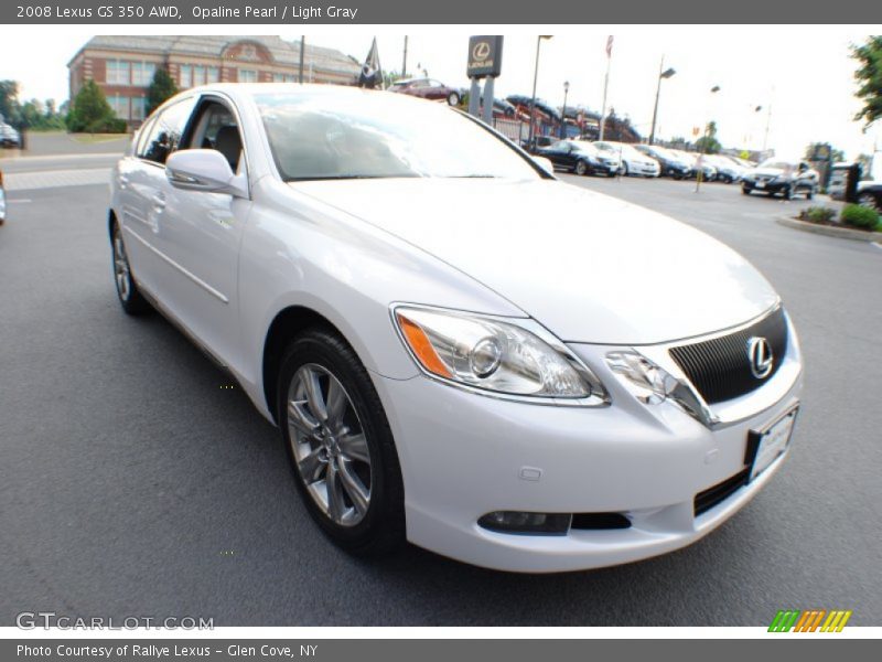 Opaline Pearl / Light Gray 2008 Lexus GS 350 AWD