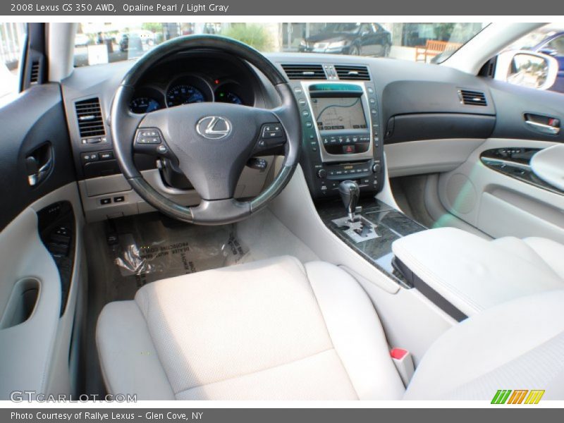 Opaline Pearl / Light Gray 2008 Lexus GS 350 AWD