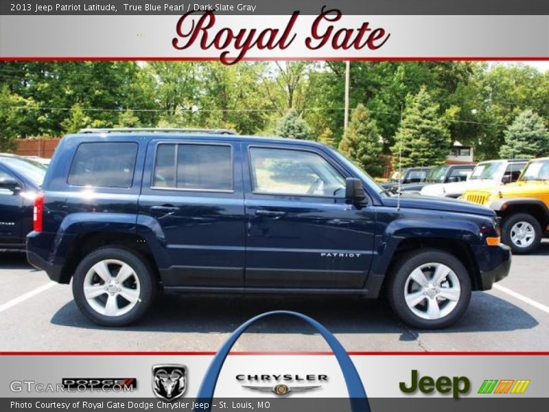 True Blue Pearl / Dark Slate Gray 2013 Jeep Patriot Latitude