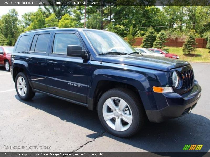 True Blue Pearl / Dark Slate Gray 2013 Jeep Patriot Latitude