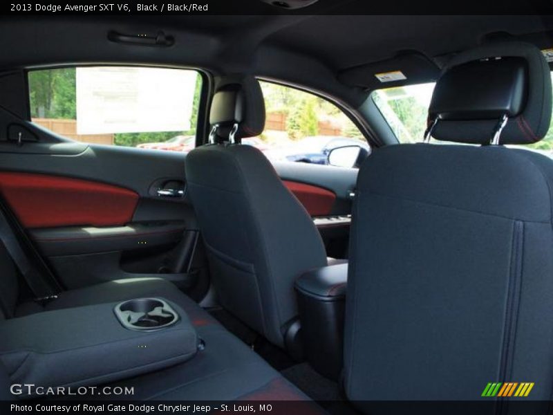 Black / Black/Red 2013 Dodge Avenger SXT V6