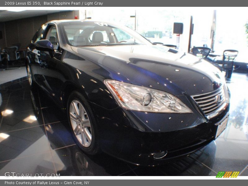 Black Sapphire Pearl / Light Gray 2009 Lexus ES 350