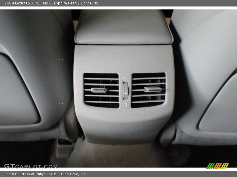 Black Sapphire Pearl / Light Gray 2009 Lexus ES 350