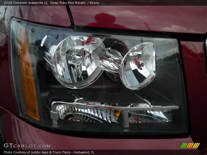 Deep Ruby Red Metallic / Ebony 2008 Chevrolet Avalanche LS
