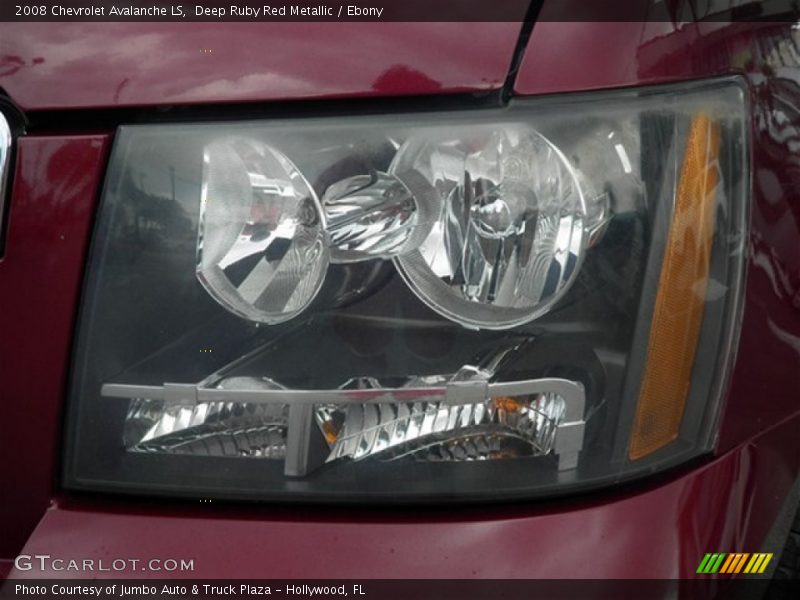 Deep Ruby Red Metallic / Ebony 2008 Chevrolet Avalanche LS