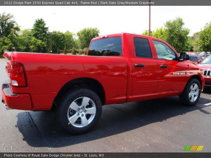 Flame Red / Dark Slate Gray/Medium Graystone 2012 Dodge Ram 1500 Express Quad Cab 4x4