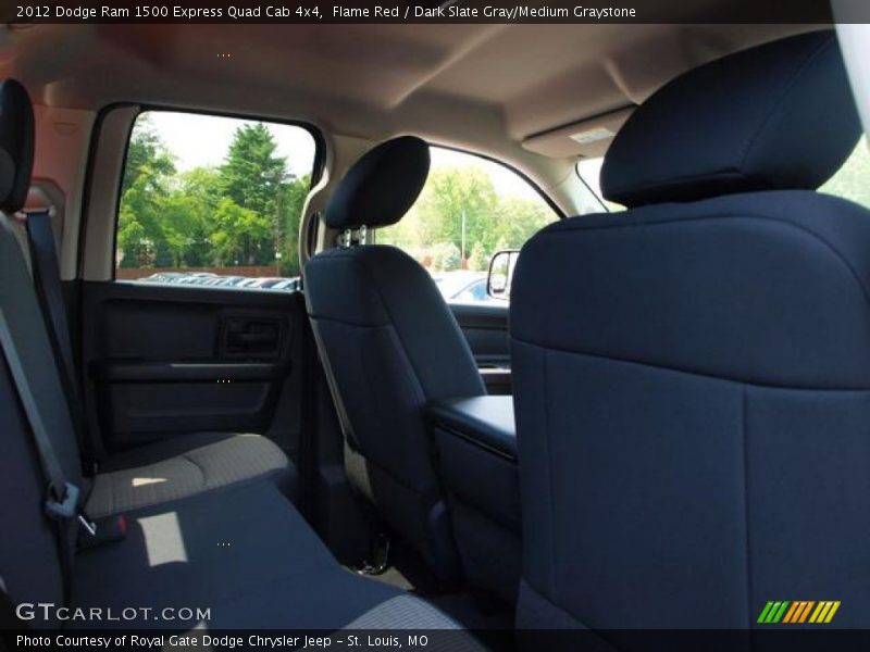 Flame Red / Dark Slate Gray/Medium Graystone 2012 Dodge Ram 1500 Express Quad Cab 4x4