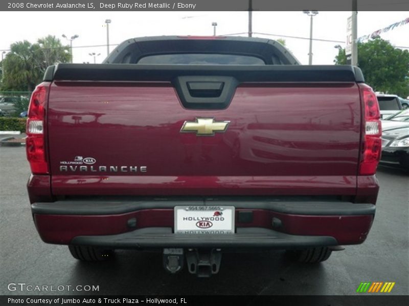 Deep Ruby Red Metallic / Ebony 2008 Chevrolet Avalanche LS